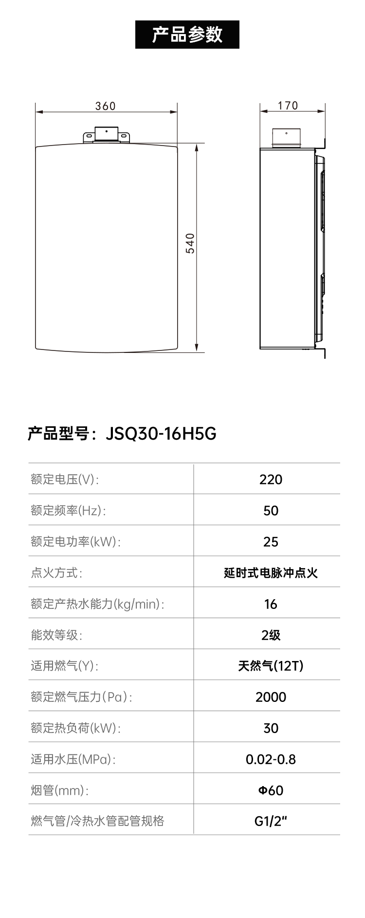 帥豐JSQ30-16H5G