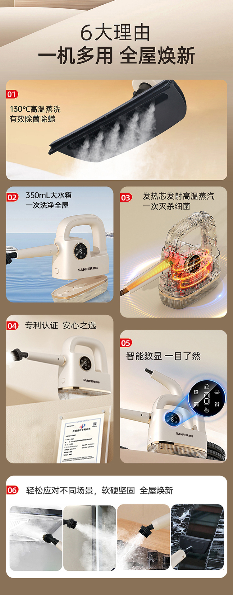 帥豐高溫蒸汽清潔機