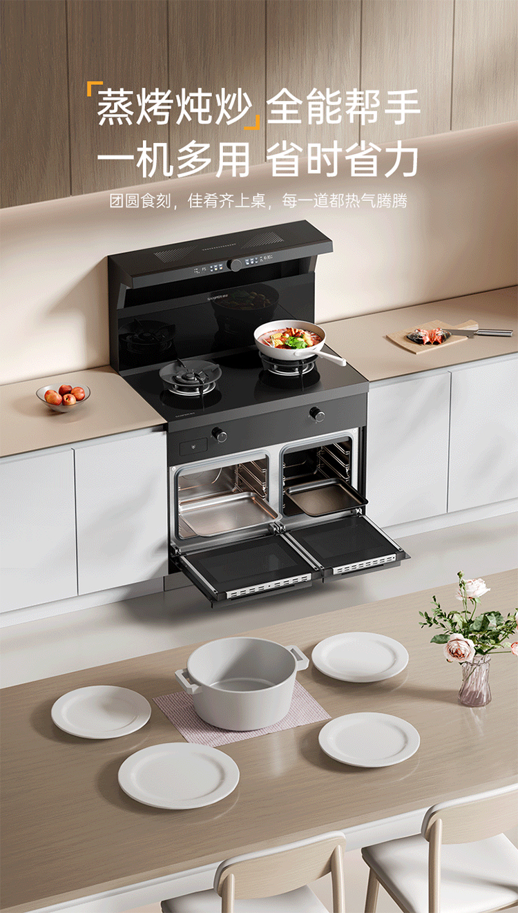 帥豐V6ZK-90蒸烤獨立集成灶